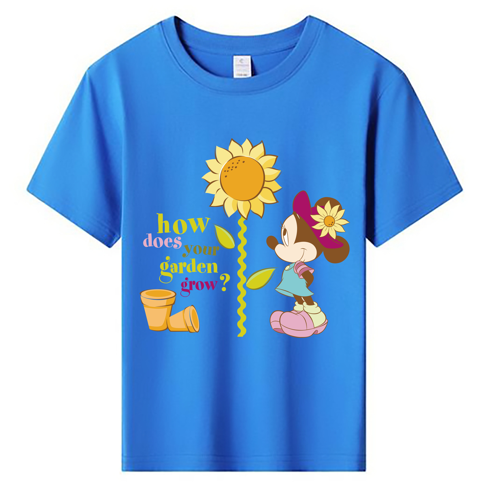 ミッキーマウス Mickey Mouse 綿100％キッズTシャツ（フロントプリント）